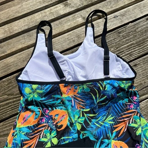 2 piece tropical tankini plus size - Picture 9 of 12